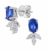DIAMANT EXQUIS Boucles d’oreilles – Or blanc Saphir