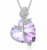 Collier Coeur PLATO H Swarovski Elements Cristal de Verre « Pure Love »