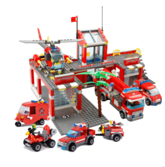 Blocs de construction ville Police pompier