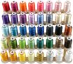 40 Bobines de couleurs en polyester 500m, pour machine à broder pour Brother / Babylock / Janome / Singer / Kenmore
