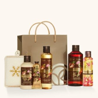 Composition Hammam Argan Rose et sa Boîte Cadeau Dorée