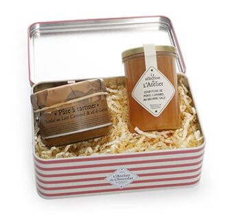 Boîte métal garnie « Goûter Salé »