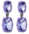 NIS MAT VIOLET  SOLDESATELIER SWAROVSKI BOUCLES D’OREILLES DROP JEWEL-Y MCHUE-Y, VERNIS MAT VIOLET