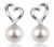 Boucles d’oreilles en Argent en Perles Rondes D.Perlla