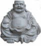 Statue Bouddha rieur assis