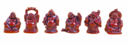 Bouddha en résine rouge