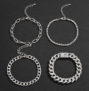 Ensemble de 4 bracelets strass femme
