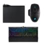 CORSAIR – K70 MK.2 Low Profile RAPIDFIRE – RGB + Dark Core SE – RGB + MM1000 – Noir