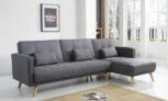 Canapé d’angle convertible scandinave Helly de la marque Bobochic