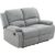 Canapé relax manuel HELENE 2 ou 3 places tissu gris clair