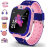 Montre Intelligente IPX65 Étanche Winnes Jeu Montre Connectée Montre Enfant Smartwatch avec SOS,Caméra, Appel, Musique, 7 Jeux Puzzle, Réveil,Compatible iOS Android