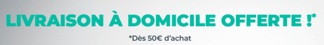 Livraison à domicile offerte à partir de 50€ d’achat chez Cdiscount