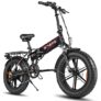 PRESALE-ENGWE EP-2 500W Folding Fat Tire Electric Bike with 48V 12.5Ah Lithium-ion Battery – Orange