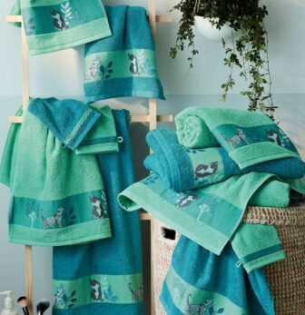 LINGE DE TOILETTE CHATS ET COMPAGNIE
