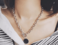 #singleday: Colliers en chaîne pour femmes, pendentifs ronds