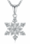 Collier J.Rosée Argent 925 Pendentif flocon de neige
