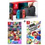 Console Nintendo Switch Néon + Super Mario Party + Mario Kart 8 Deluxe