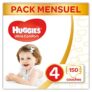 Huggies – Ultra Comfort – Couches Bébé Unisexe – Taille 4 (7-18 kg) x150 Couches