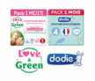 Jusqu’à -28% sur les couches et culottes Love & Green, Dodie