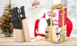 Bloc couteaux 13 pièces avec support en bois Kitchencook