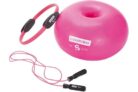 kit comprenant 1 anneau de pilates, 1 corde à sauter, 1 donut gonflable et 1 livre spécial bien-être