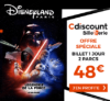 Entrée Enfant / Adulte à Disneyland Paris pour les deux parcs à 48€ !