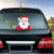 Christmas Car Rear Window Wiper Scraper Sticker Detachable Creative PVC Car Decor Sticker