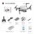 Mini RC Drone with 4K HD Camera WiFi FPV UAV Aerial Photography Helicopter Foldable LED Light Quadrocopter Quality Toy AOSST – NO camera Gray
