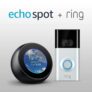 Amazon Echo Spot, Noir + Ring Video Doorbell 2