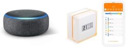 Echo Dot (3. Gen.) + Netatmo Thermostat Connecté et Intelligent pour Chaudière Individuelle