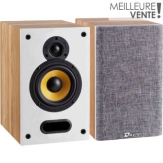 Enceinte bibliothèque Davis HERA 70 frene clair X2