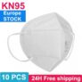 10PCS KN95 N95 Respirator Face Mask Disposable Breathable Protective Not Medical Masks for Health  – Entrepot EU