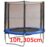 Filet de sécurité pour trampoline 10ft diamètre 305 cm