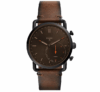Fossil Homme Analogique Quartz Montre connectée avec Bracelet en Cuir FTW1149