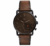 Fossil Homme Analogique Quartz Montre connectée avec Bracelet en Cuir FTW1149