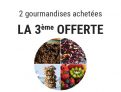 2 ARTICLES SÉLECTION GOURMANDE ACHETÉS = LE 3E OFFERT