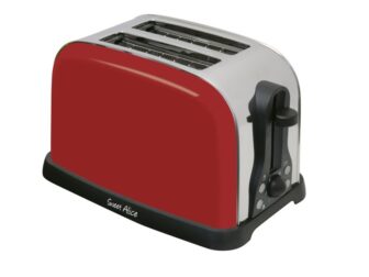 Grille-pains 2 fentes 850w rouge - 000730