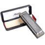 Mugig Harmonica Blues en Do 10 Trous Chrome avec Etui