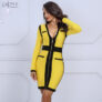 Robe Jaune et Noir