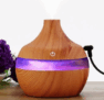 Humidificateur de lampe de nuit à DEL à grain de bois USB, livraison gratuite