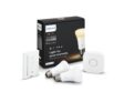 Kit de démarrage 2 ampoules Hue White Ambiance + Pont de connexion + Télécommande variateur de lumière Dim Switch Philips