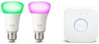 Pack de 2 + pont de connexion Philips Hue