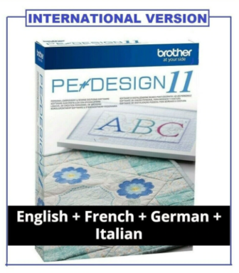 Brother PE Design 11 Version française broderie de logiciel+ CADEAU SURPRISEVERSION COMPLÈTE