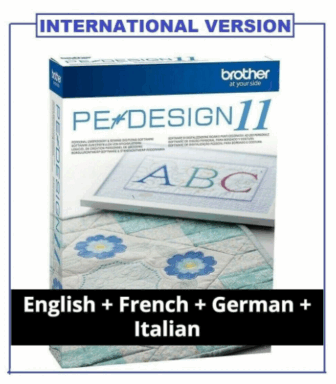 Brother PE Design 11 Version française broderie de logiciel+ CADEAU SURPRISEVERSION COMPLÈTE