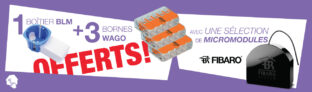 Domadoo: boite encastrement BLM et borniers Wago offerts pour tout achat de modules Fibaro !