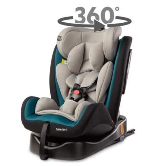 MOKKI Siège auto pivotant 360° Isofix 0/36 kg Groupe 0123 Turquoise