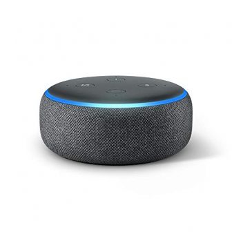 Nouvel Echo Dot (3ème génération), Enceinte connectée avec Alexa, Tissu anthracite