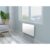 Radiateur électrique fixe à inertie sèche Façade verre