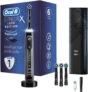 Oral-B Genius X 20000 Édition Luxe Brosse à Dents Électrique Rechargeable par Braun, 1 Manche Noir avec Intelligence Artificielle, 4 Brossettes, 1 Étui de Voyage USB
