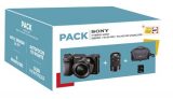 Pack Fnac Hybride Sony Alpha A6000 + Objectifs 16-50 mm + 55-210 mm + Carte Mémoire SD 16 Go + Fourre-tout
